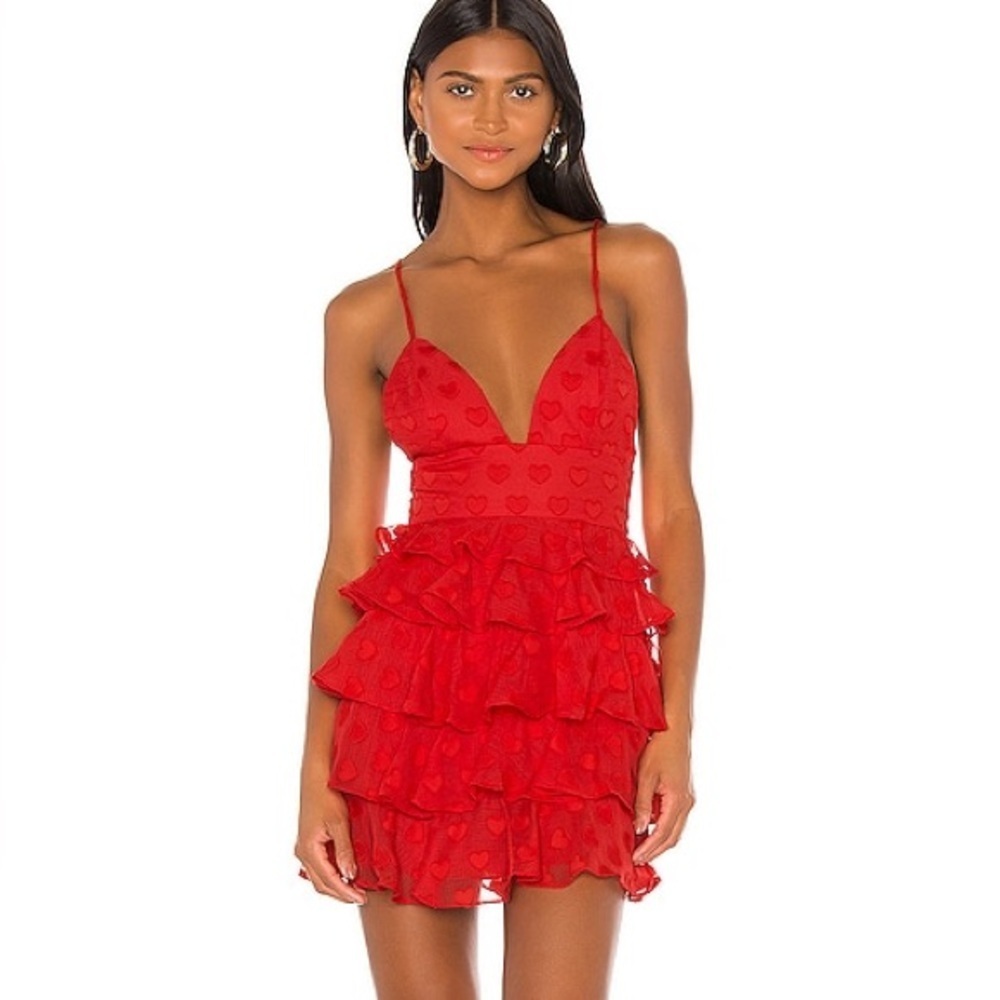 NBD Roxanne Mini Dress Size XL - Red
